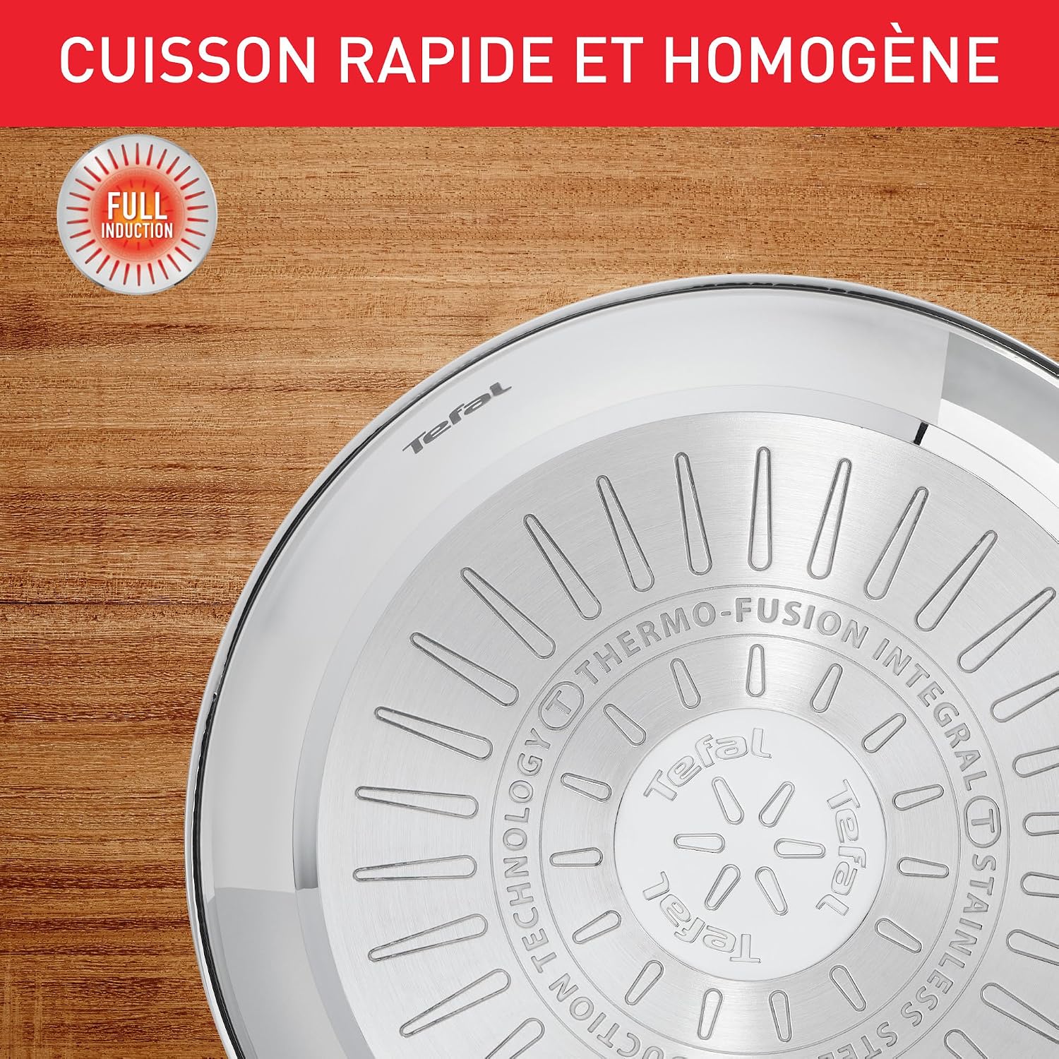 Detalle 2 de Tefal Duetto On, poêle 28 cm, inox, 10 ans