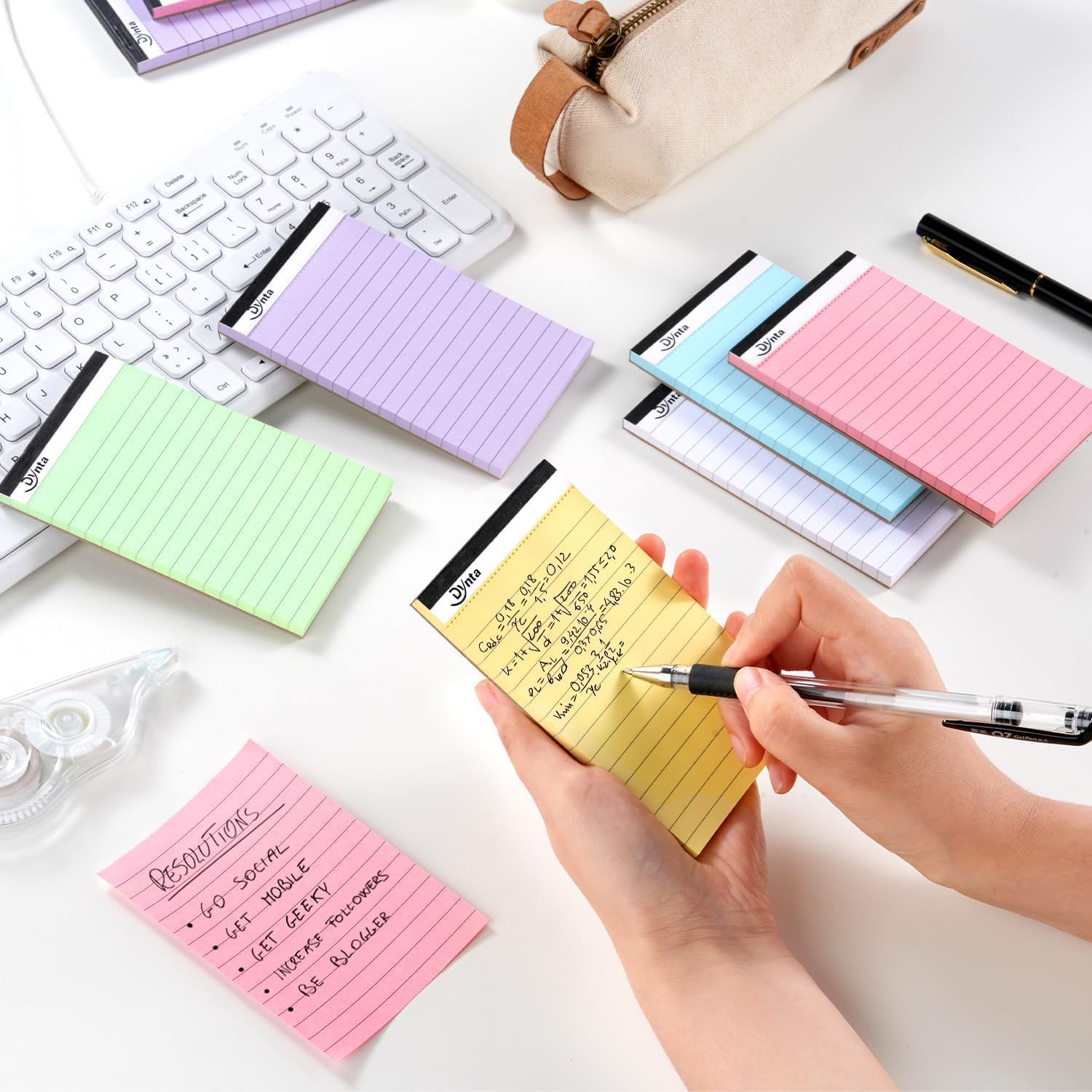 Thumbnail 4 de Dynta 3 x 5-Inch Mini Note Pads, 36-Pack, Perforated, 80 GSM Paper