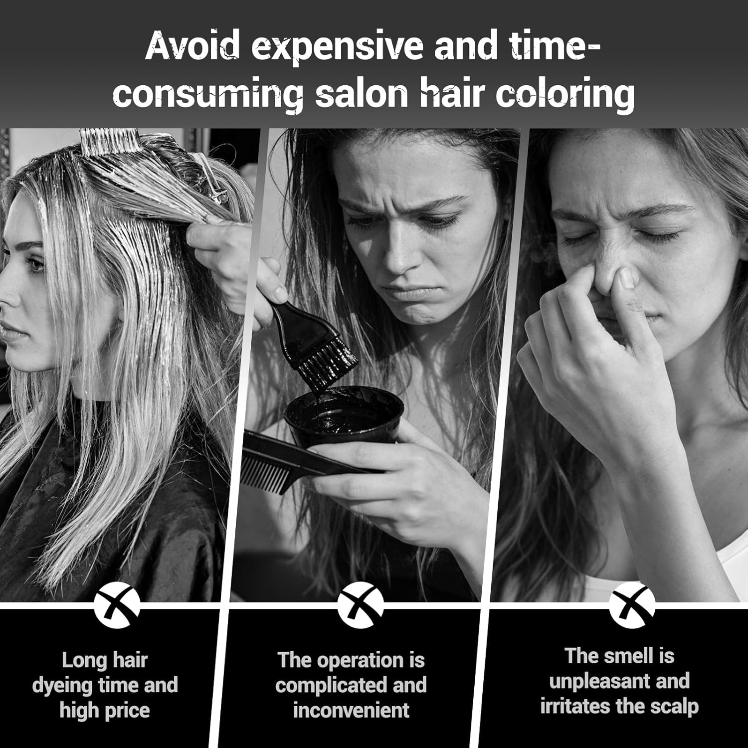 Thumbnail 3 de IIIMEIDU Hair Dye Shampoo for Gray Hair Coverage