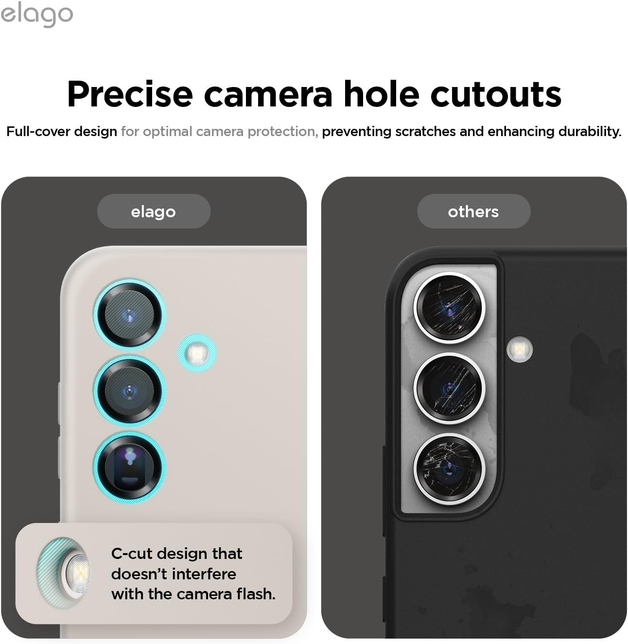 Thumbnail 2 de elago Coque Silicone Liquide pour Samsung Galaxy S25 – protection complète antichoc, coque slim et microfibre anti-rayures (Stone)