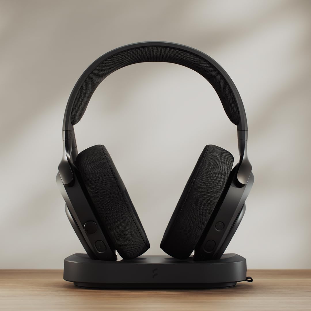 Detalle de Fractal Design Scape FD-HS-SCA1-01 – bezprzewodowe słuchawki gamingowe ze stacją ładującą