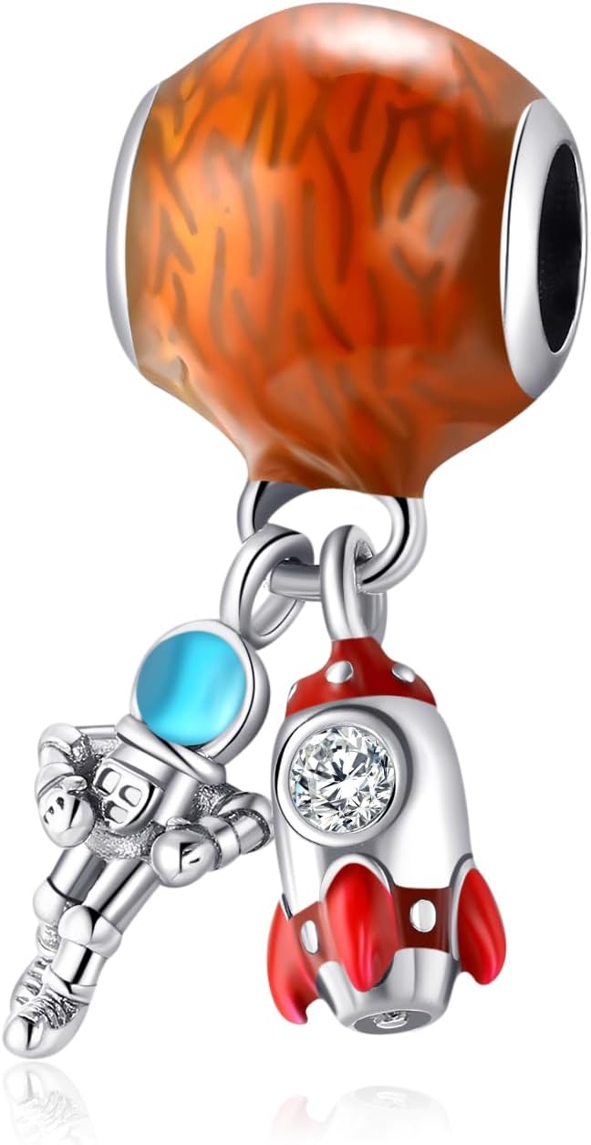 Detalle de Symretie 925er Sterling Silber Charms Anhänger Meerestier Blau – Kompatibel mit Pandora & Co. (Schmetterling)