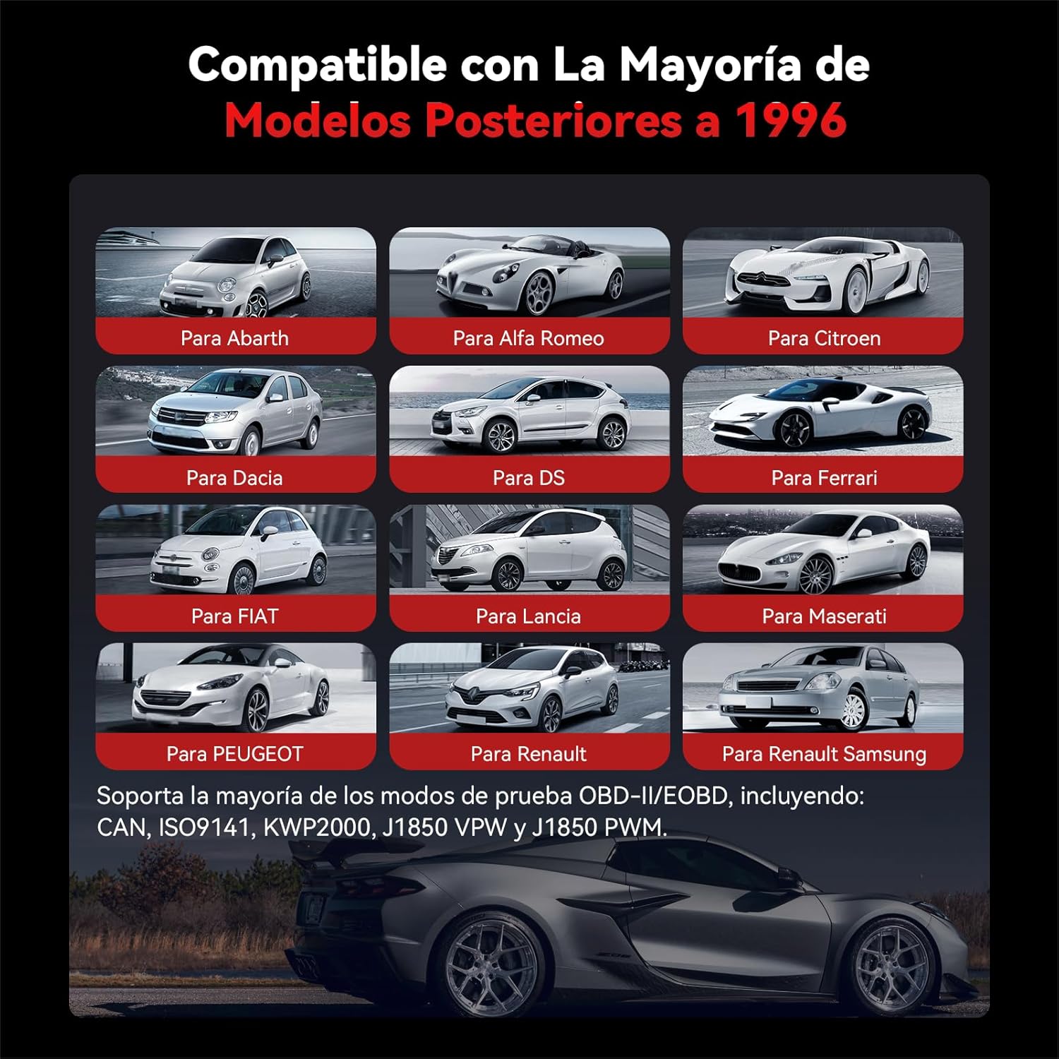 Thumbnail 6 de iCarsoft FR V2.0 OBD2 diagnóstico multimarca para Renault y más