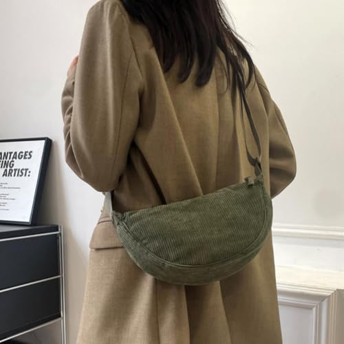 Thumbnail 2 de Aucuu bolso bandolera para mujer media luna impermeable en verde