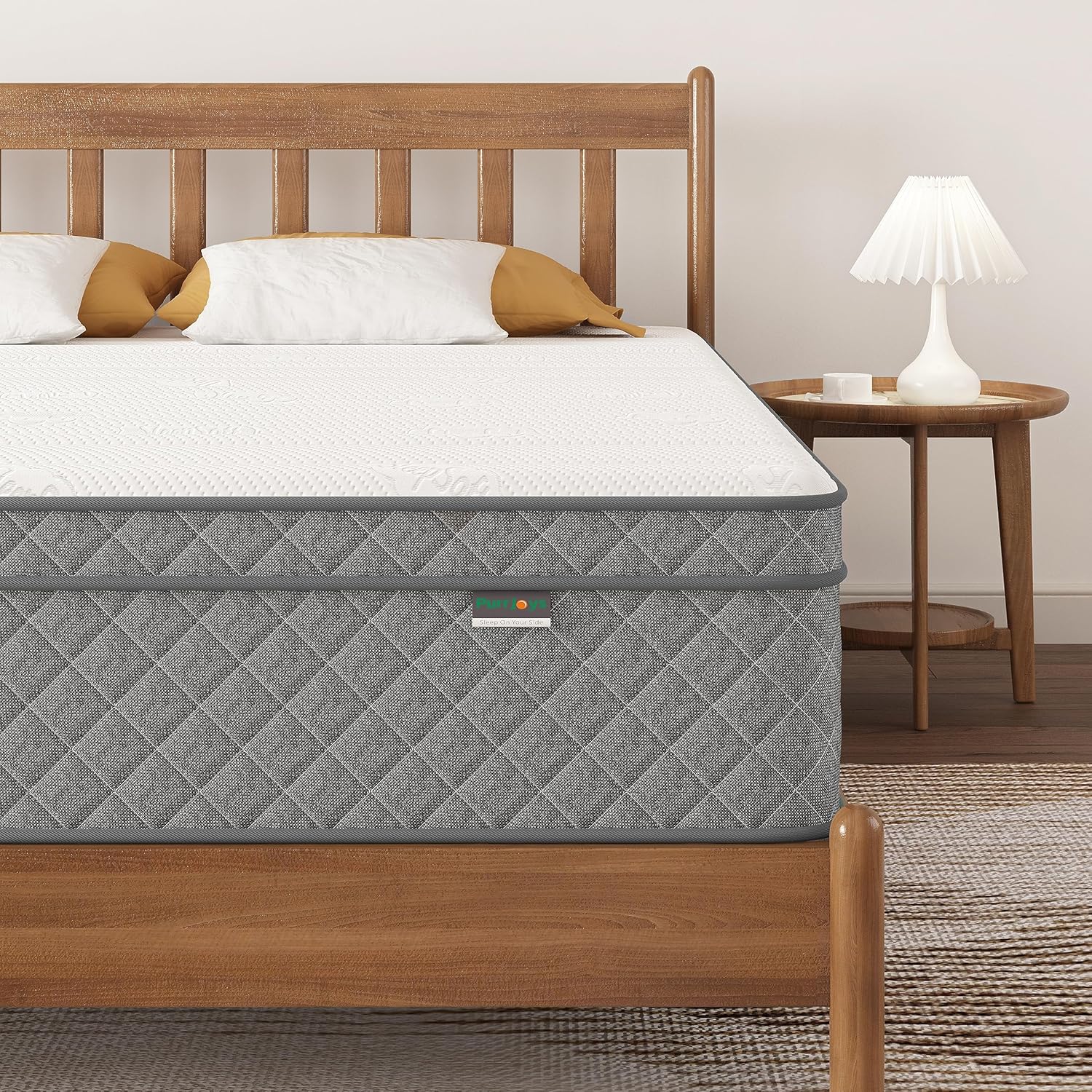 PurrJoys Full Mattress: 12-Inch Cooling Gel Memory Foam & Pocket Spring Hybrid (Full Size)