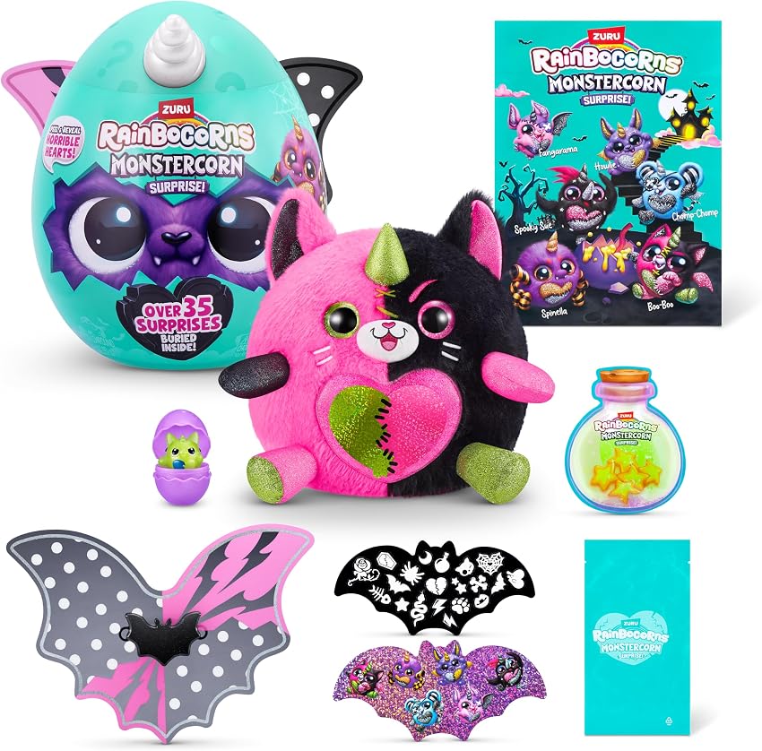 Detalle de Rainbocorns ZURU Monstercorn Surprise Gato peluche accesorios