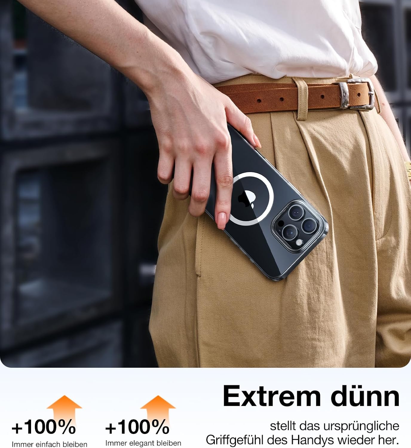 Thumbnail 6 de TORRAS Ultra Dünn für iPhone 16 Pro Max mit MagSafe – Transparent, stoßfest, kratzfest, 1 mm Dicke