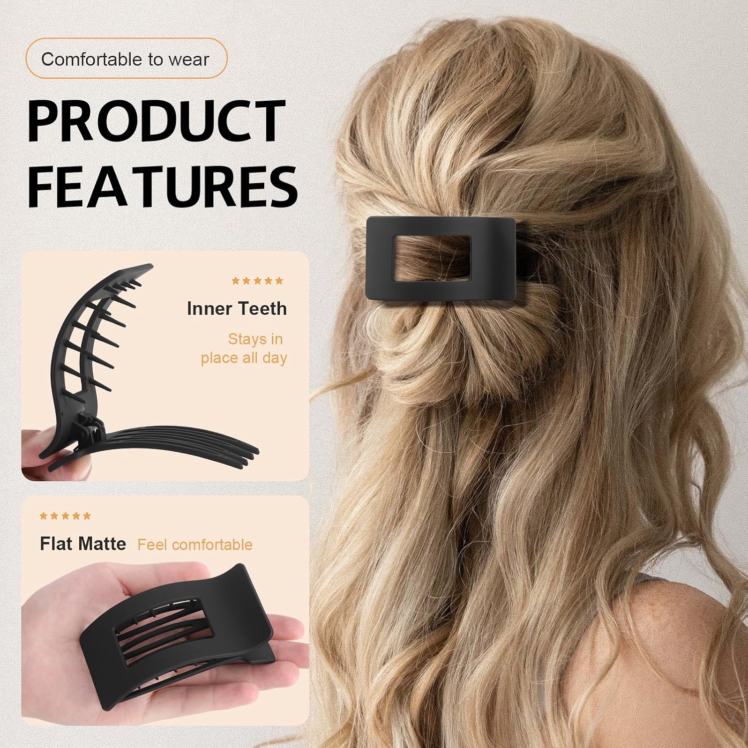 Detalle 2 de French Flat Hair Clips, 8-Pack