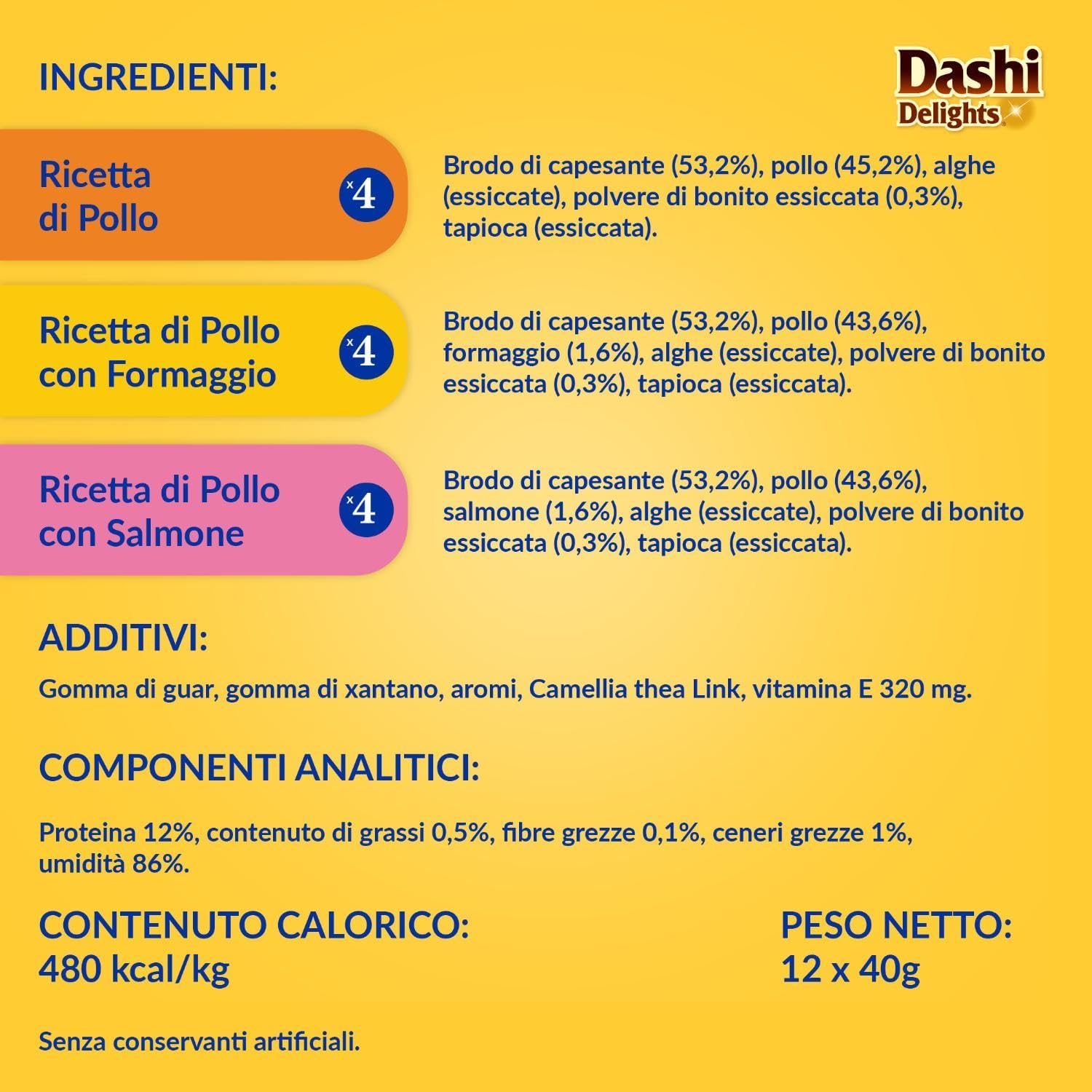 Thumbnail 6 de INABA Dashi Delights Delicate Flakes: Fiocchi in Brodo per Gatti, 3 Ricette – 12 Bustine da 40 g