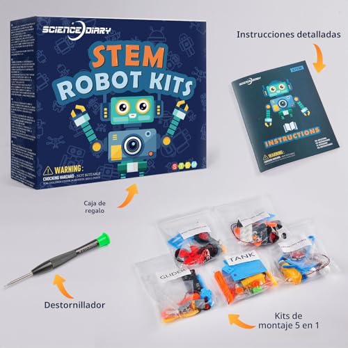Thumbnail 5 de SCIENCE DIARY STEM - Kit de construcción de robot para niños