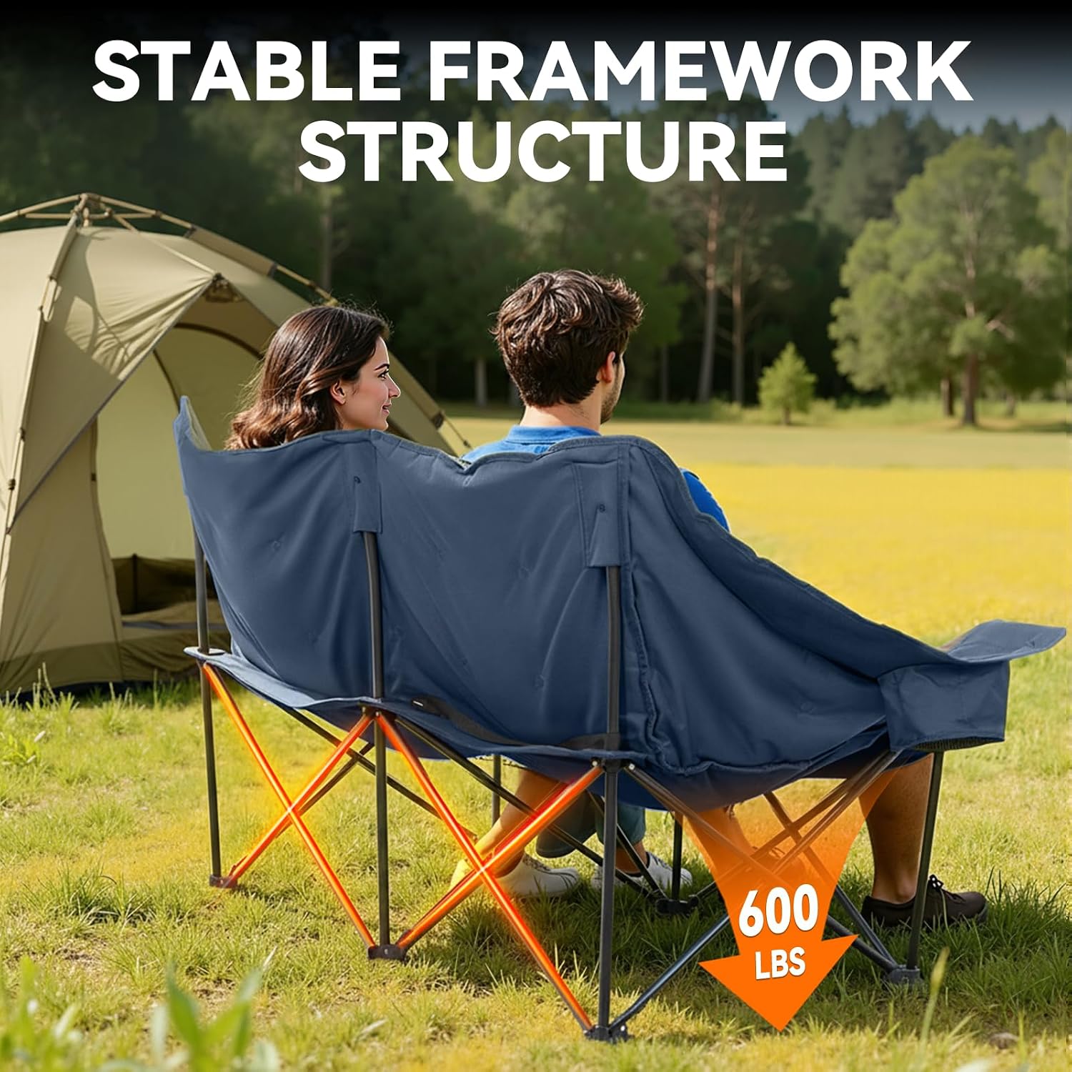 Detalle 2 de Huskfirm Double Camping Chair 600 lb