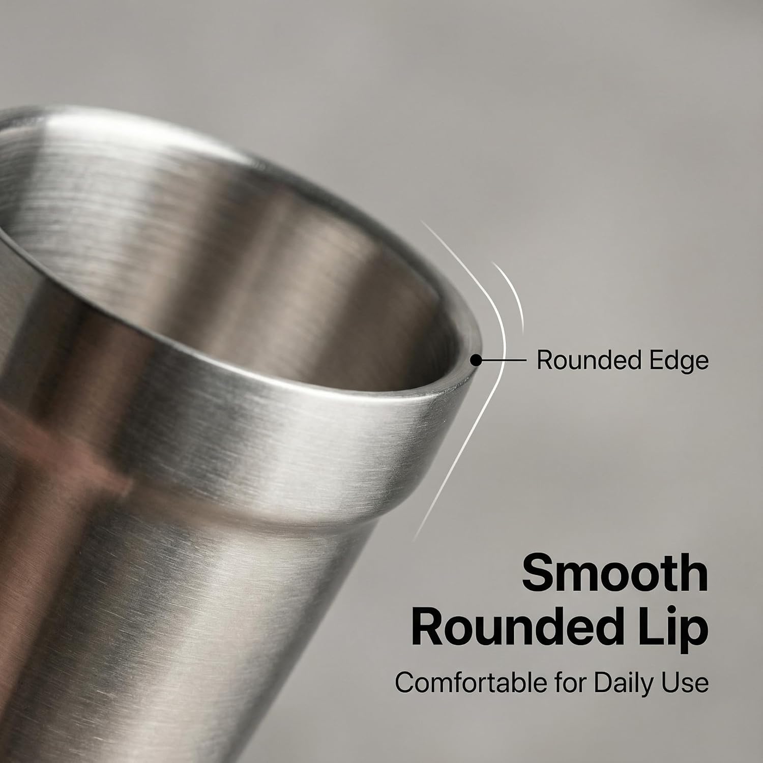 Thumbnail 1 de Edelstahl-Becher (Set 5) für Bier & mehr, doppelwandig, 175 ml – silbrig