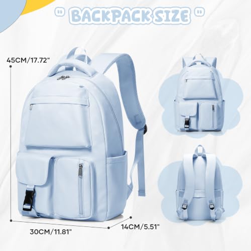 Thumbnail 1 de WEPLAN School Backpack: Lightweight, Waterproof 14-Inch Laptop Rucksack for Everyday Study and Travel