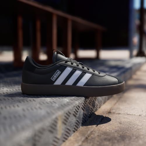 Detalle de adidas Herren VL COURT 3.0 Shoes – Core Black / Cloud White, Größe 43 1/3 EU