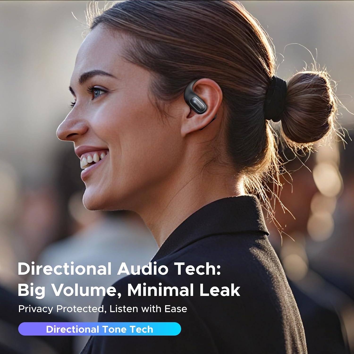 Detalle 2 de UGREEN FitBuds 2 open-ear hoofdtelefoon met Bluetooth 6.0 en IPX5