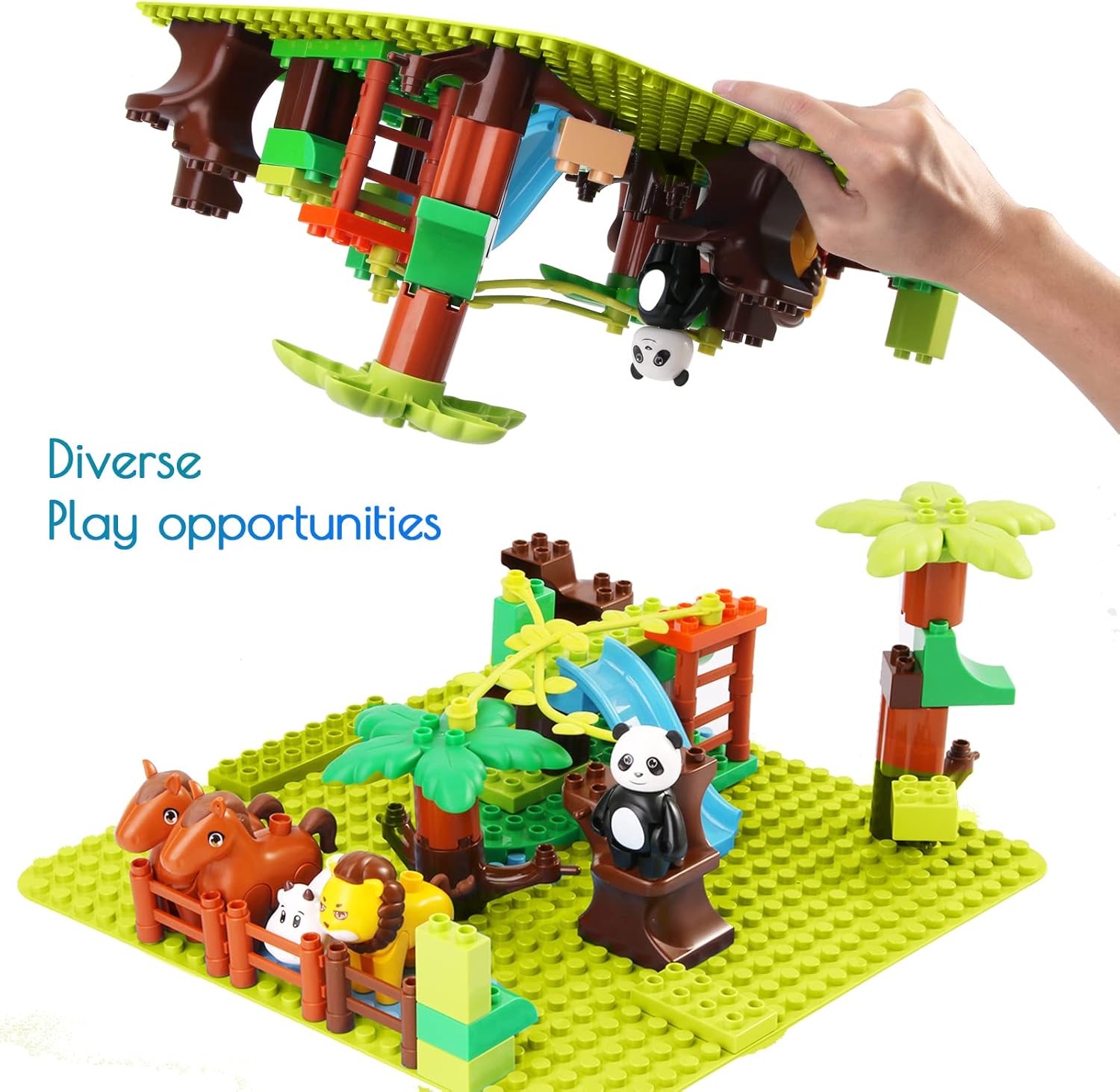 Thumbnail 5 de Große Bauplatte 38 x 38 cm für Duplo kompatibel