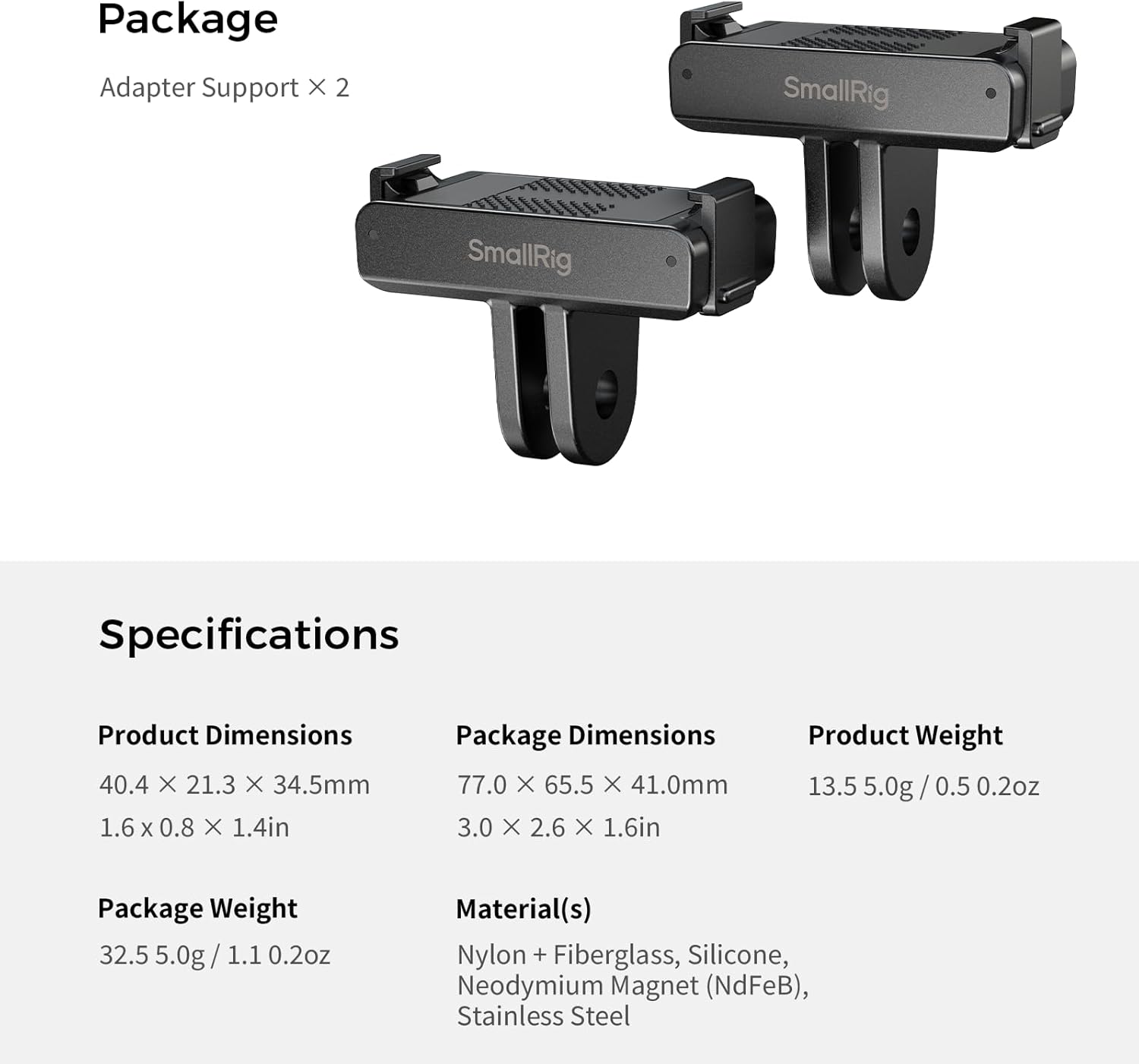 Thumbnail 6 de SmallRig Supporto Adattatore per DJI Osmo 360 / Action 5 Pro / 4/3 – Modello 5813