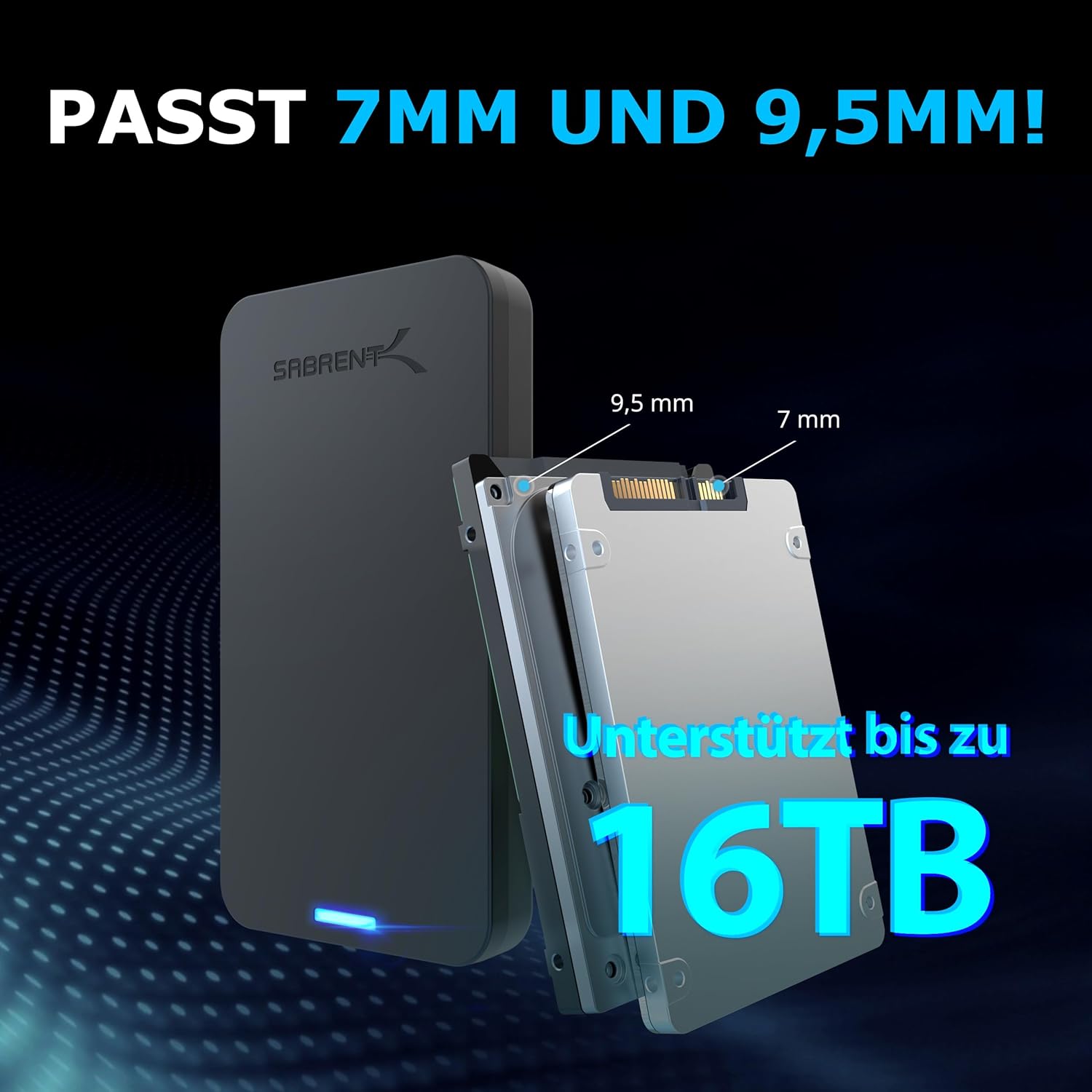 Thumbnail 4 de SABRENT EC-UASP Festplattengehäuse 2,5 💾