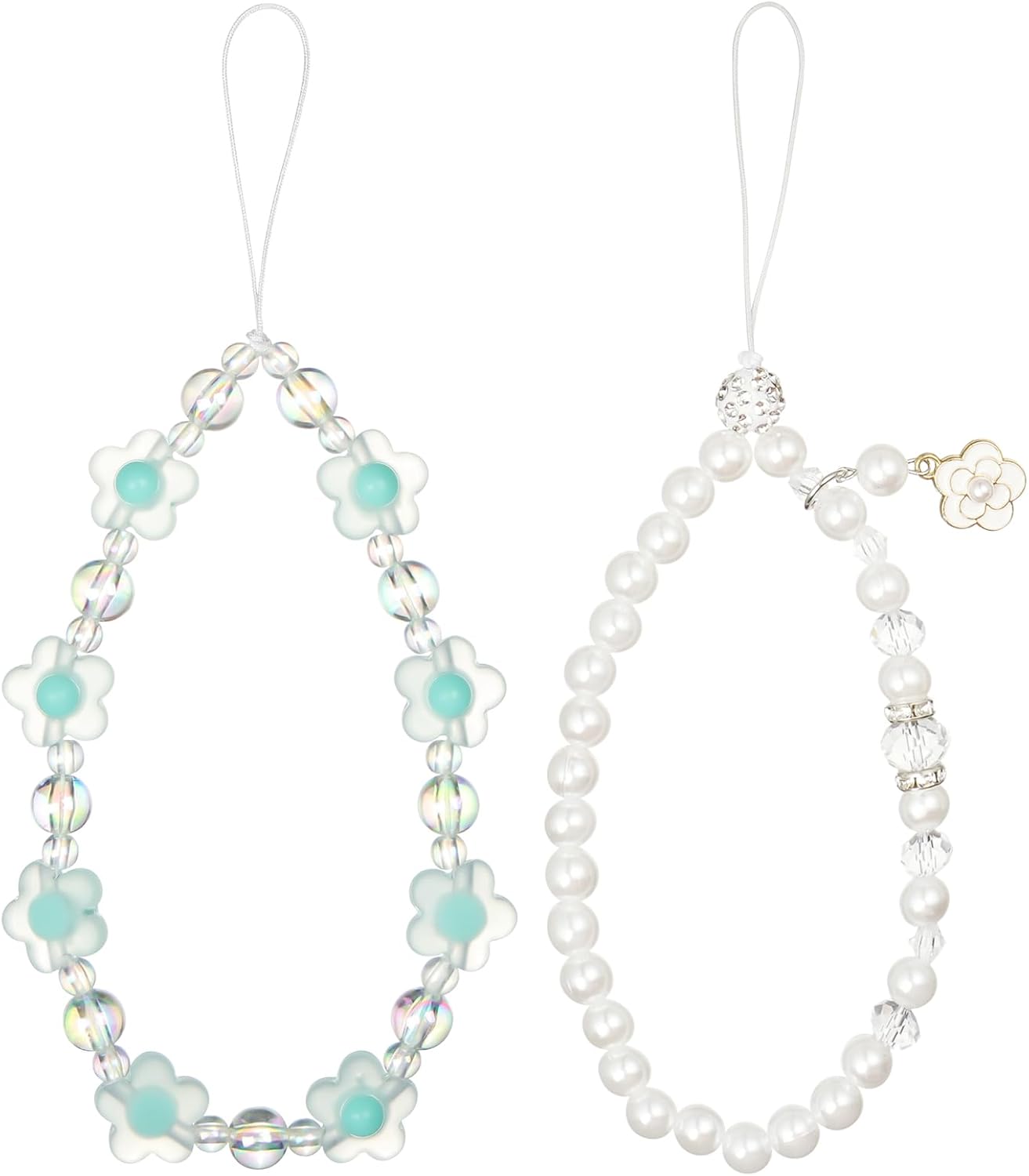 Detalle de OFFCUP Portable Phone Strap Set of 4 with Natural Crystal Beads