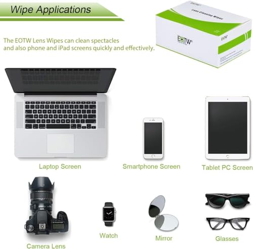 Detalle 2 de EOTW 120 Lens Cleaning Wipes: Handy, Individually Wrapped Screen Cleaners