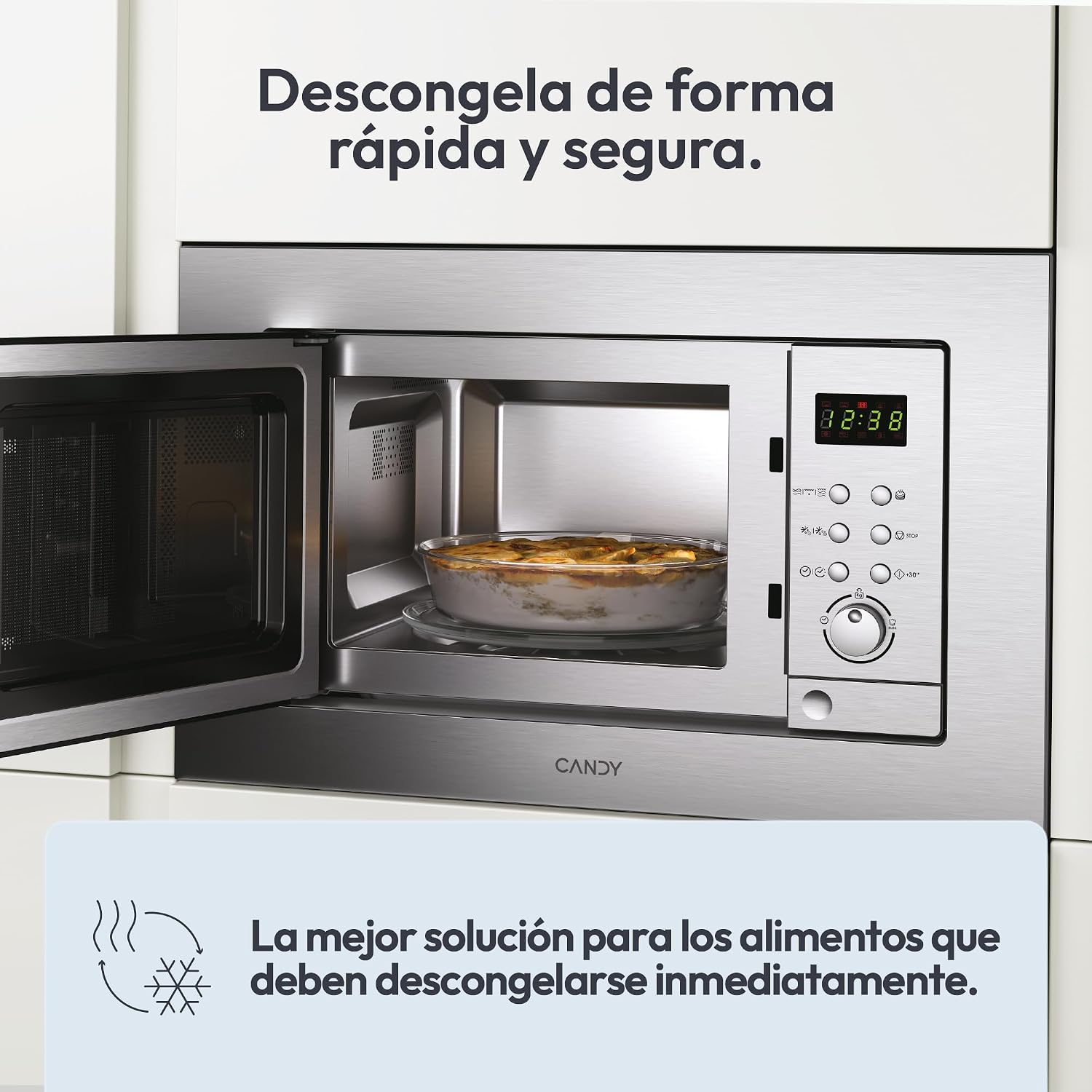 Detalle 2 de Candy MIC201EX microondas integrable 20 L, 800 W
