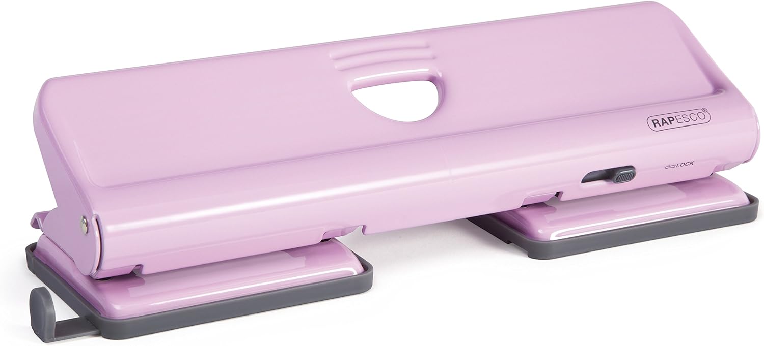 Detalle de Rapesco 1054 720 4-Hole Metal Punch, 22 Sheet Capacity, Black