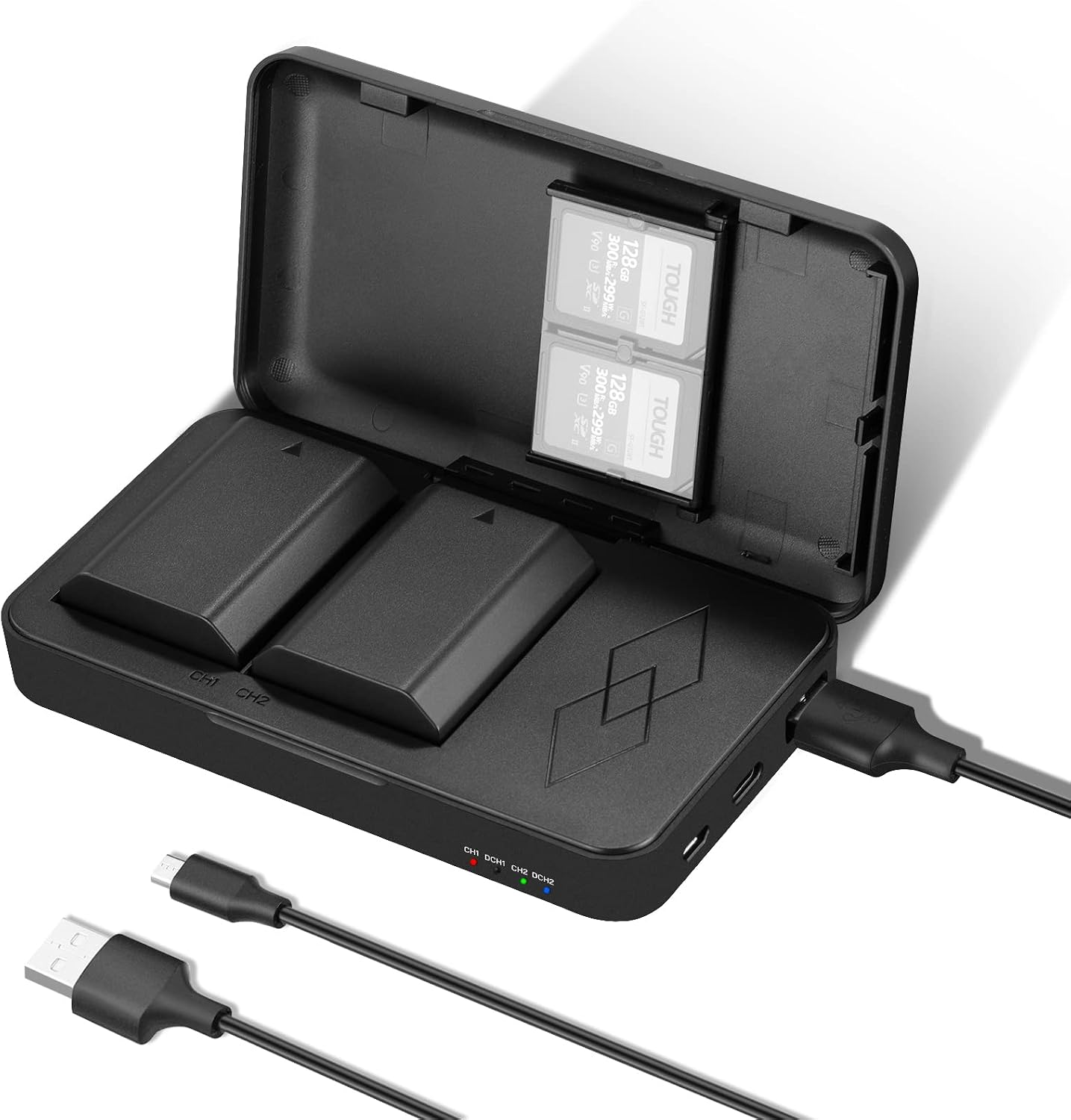 Detalle de NEEWER 2280mAh NP-FZ100 Replacement Battery 2-Pack with Dual-Channel USB Charger Kit