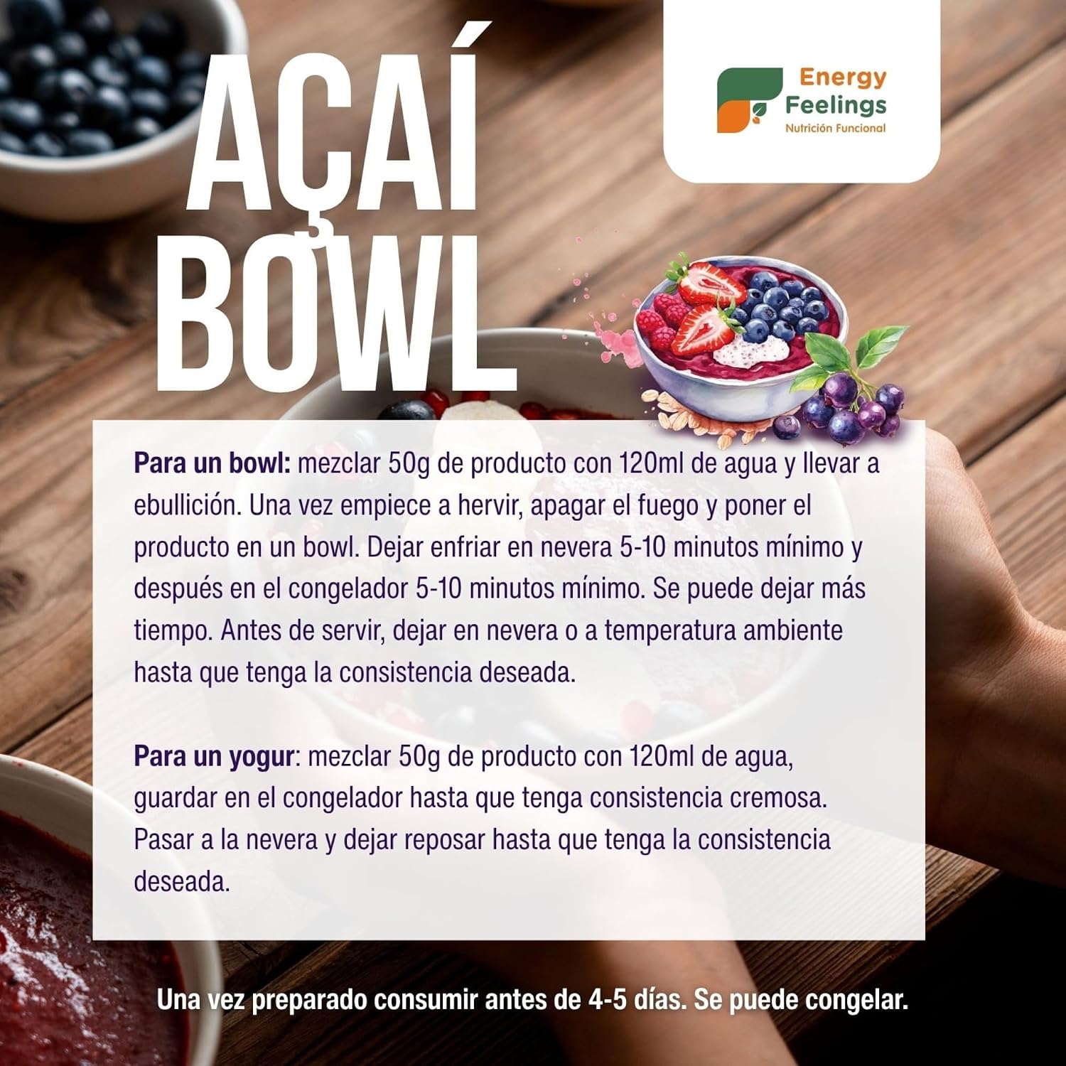 Thumbnail 6 de Energy Feelings Mix Açaí 500g 🍧