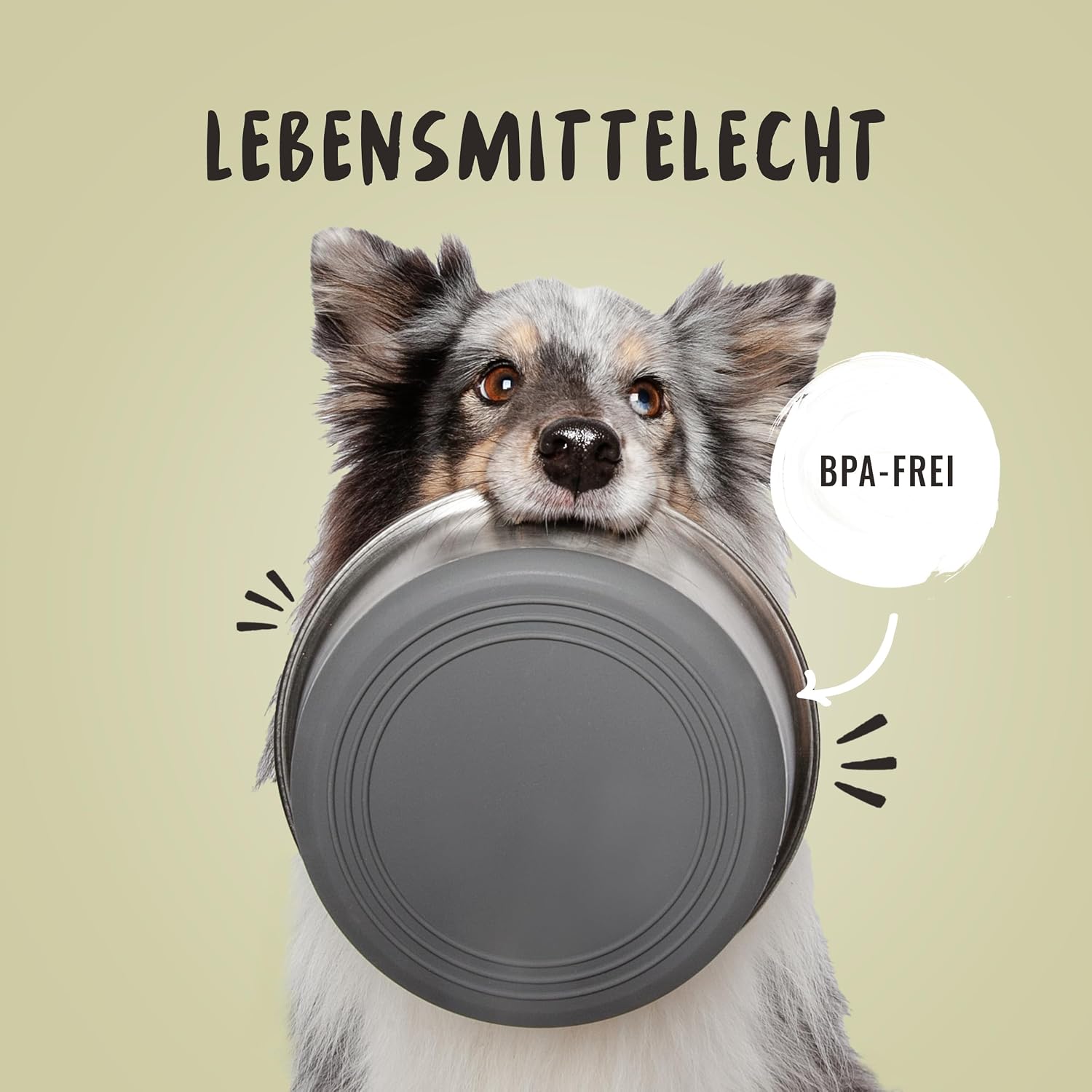 Detalle 2 de Rudelkönig Hundenapf 1750 ml Edelstahl