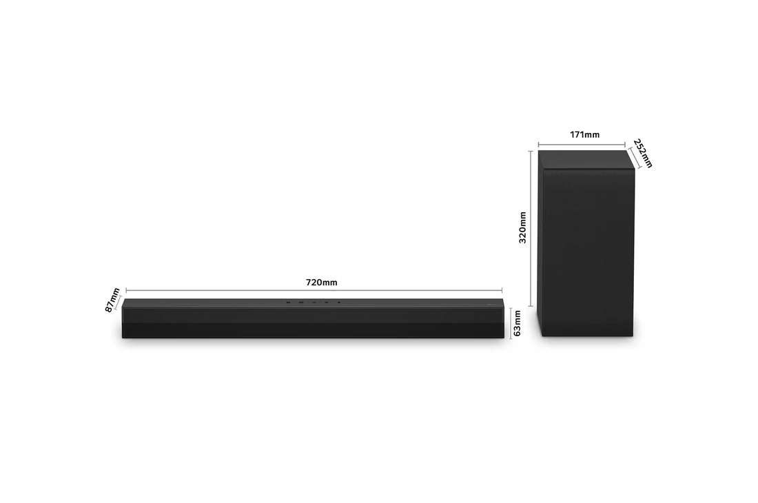 Detalle de LG S40T.OUTLET barra de sonido para TV 2.1 canales Bluetooth (300W) con subwoofer