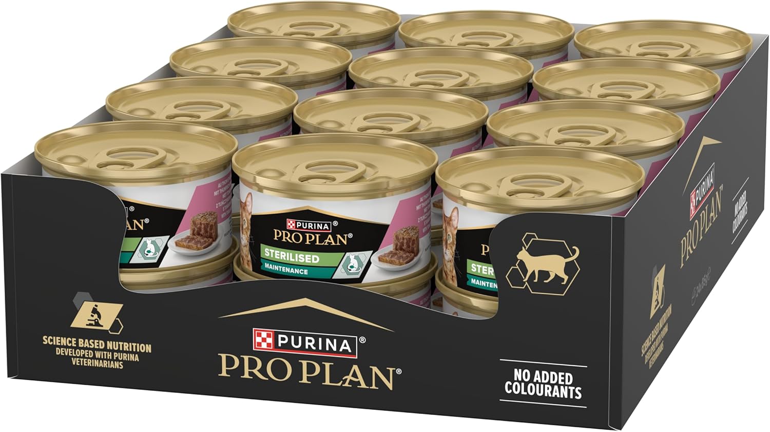 Detalle de Boite Purina ProPlan Sterilised Terrine au Saumon et Thon pour Chat Adulte – 24 x 85 g