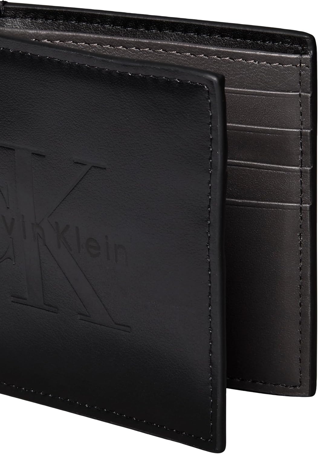 Detalle de Calvin Klein Bold Billfold Lv04d1155g – Portafoglio da uomo nero