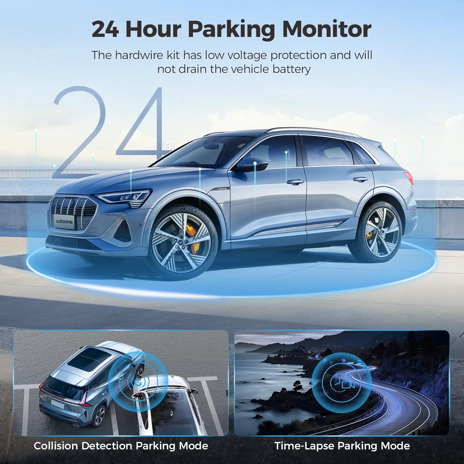 Thumbnail 5 de AZDOME M01 Dual Dash Cam 64GB Included
