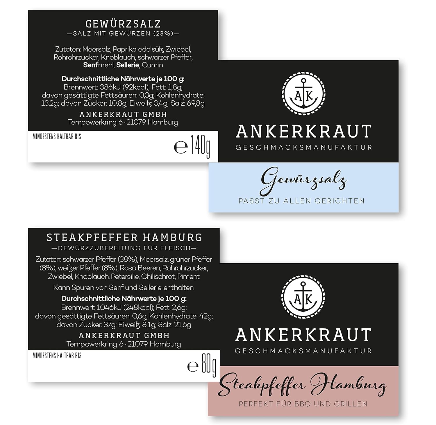 Thumbnail 2 de Ankerkraut Grill Set 6 Gewürze – BBQ Starter-Set mit 6 Korkengläsern