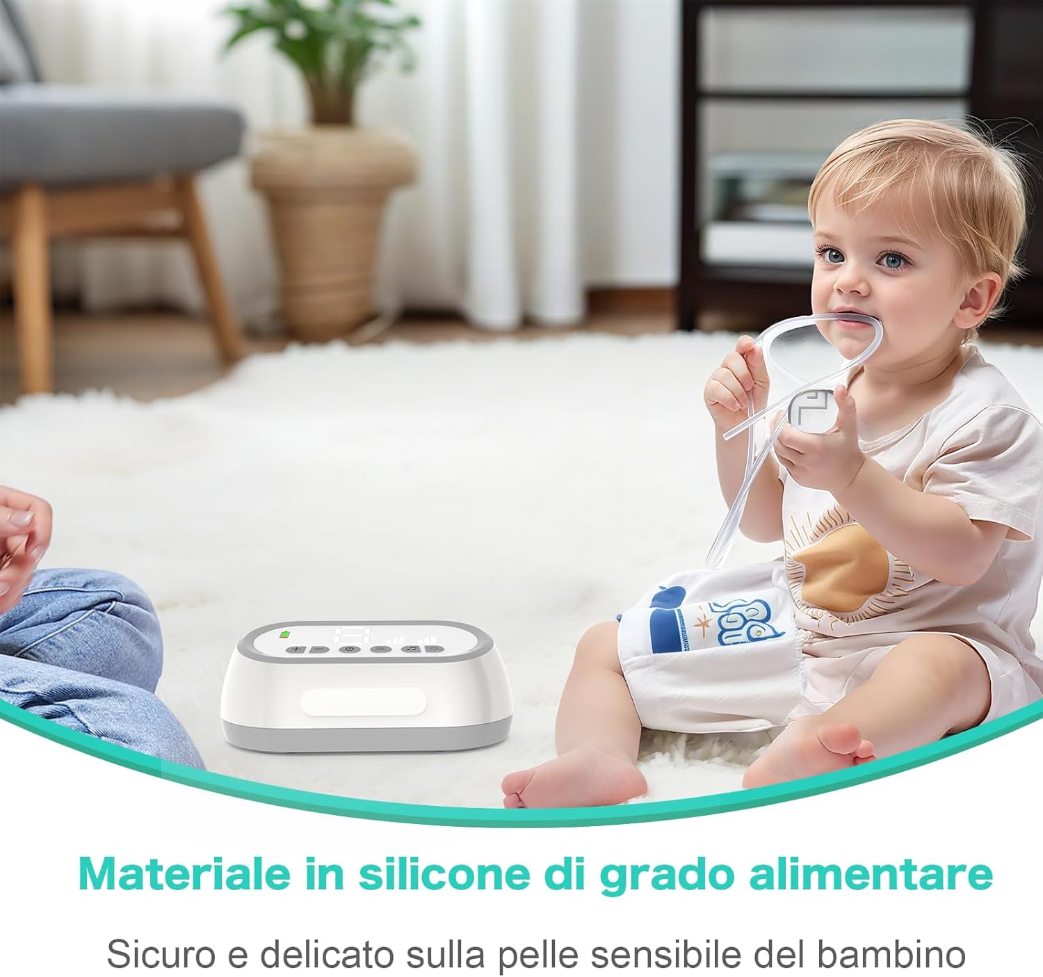 Thumbnail 4 de AZHE Aspiratore nasale per bambini: lavabile, silenzioso e a 6 livelli con musica e luce LED