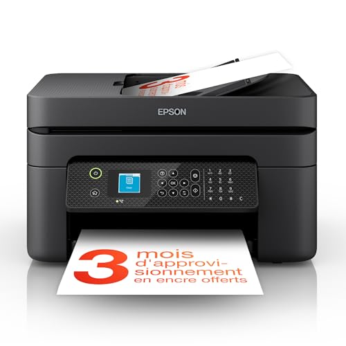 Detalle de Epson Workforce WF-2930DWF : Imprimante 4-en-1 compacte et économique avec Wi-Fi