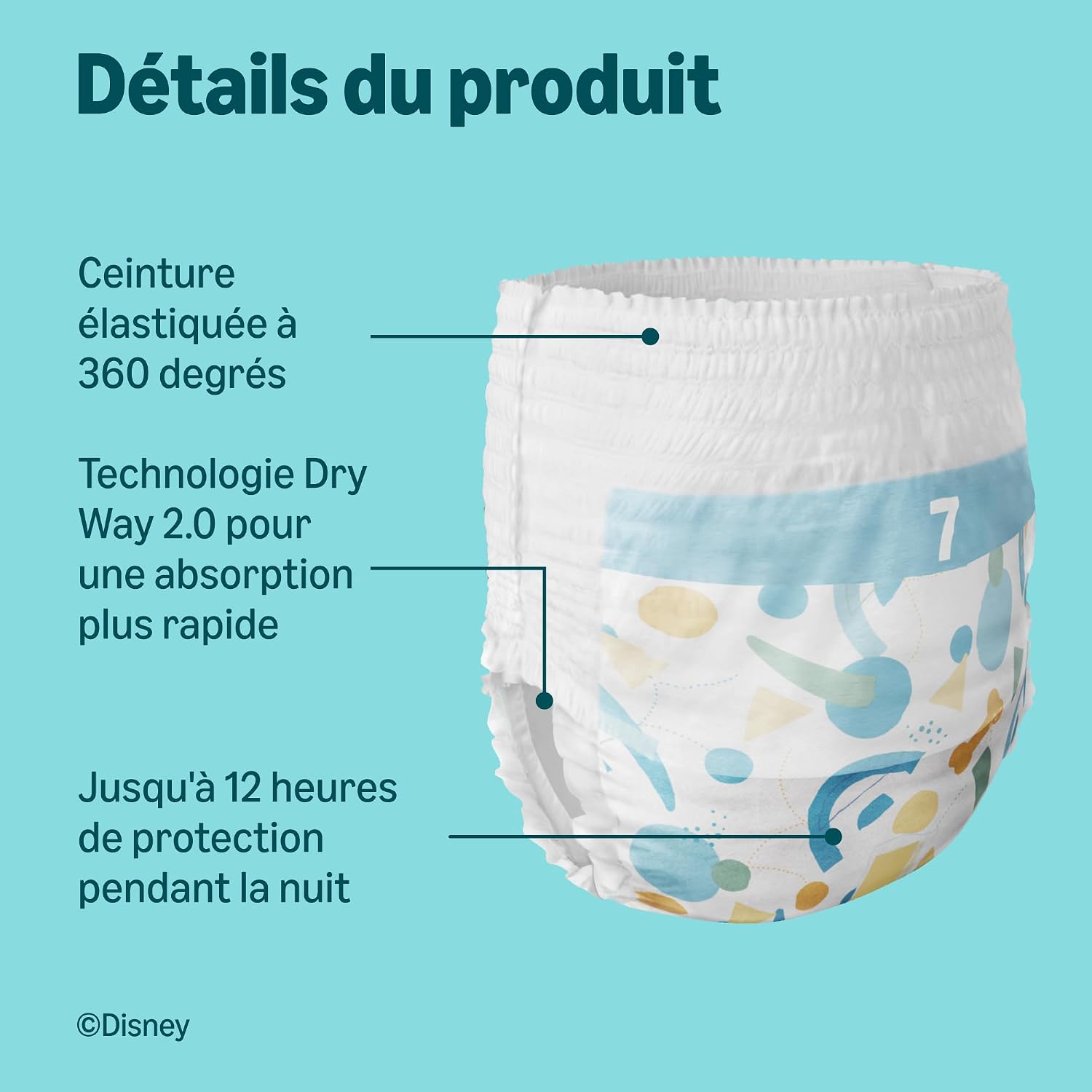 Thumbnail 1 de Disney by Amazon — Lot de 2 paquets de 56 couches taille 7 (17 kg+)