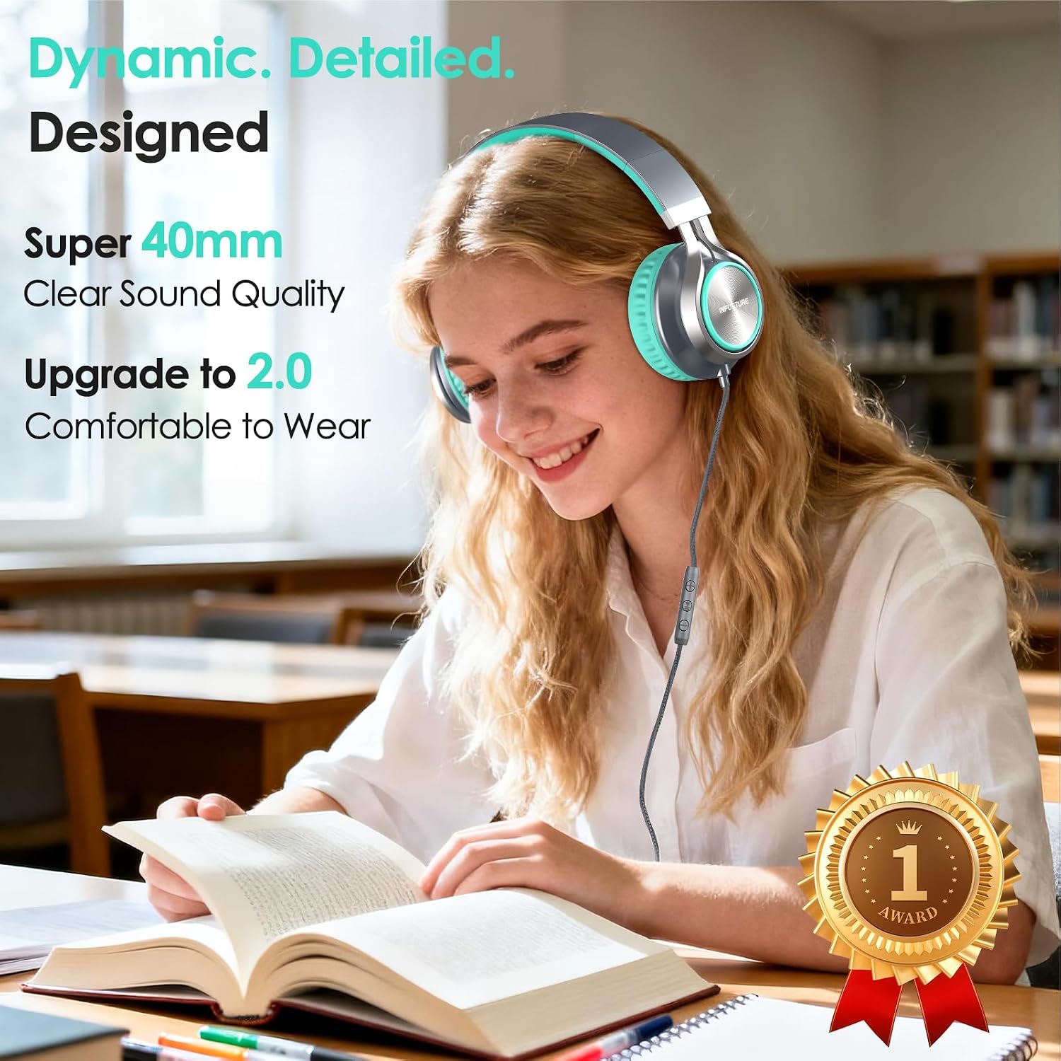 Thumbnail 2 de INFURTURE USB C Headphones with Mic