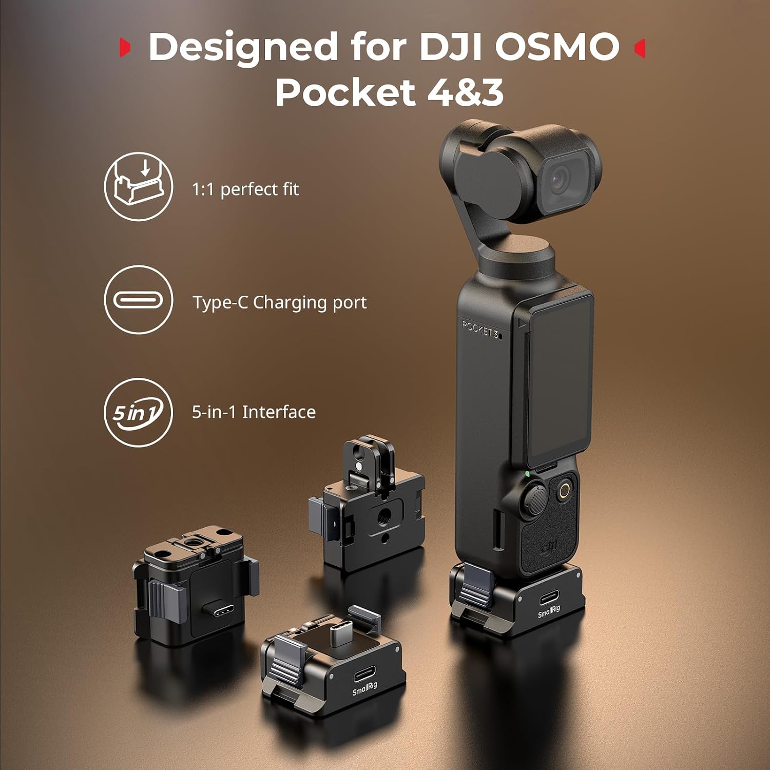 Thumbnail 3 de SMALLRIG Ladeadapter für Osmo Pocket 3 5376