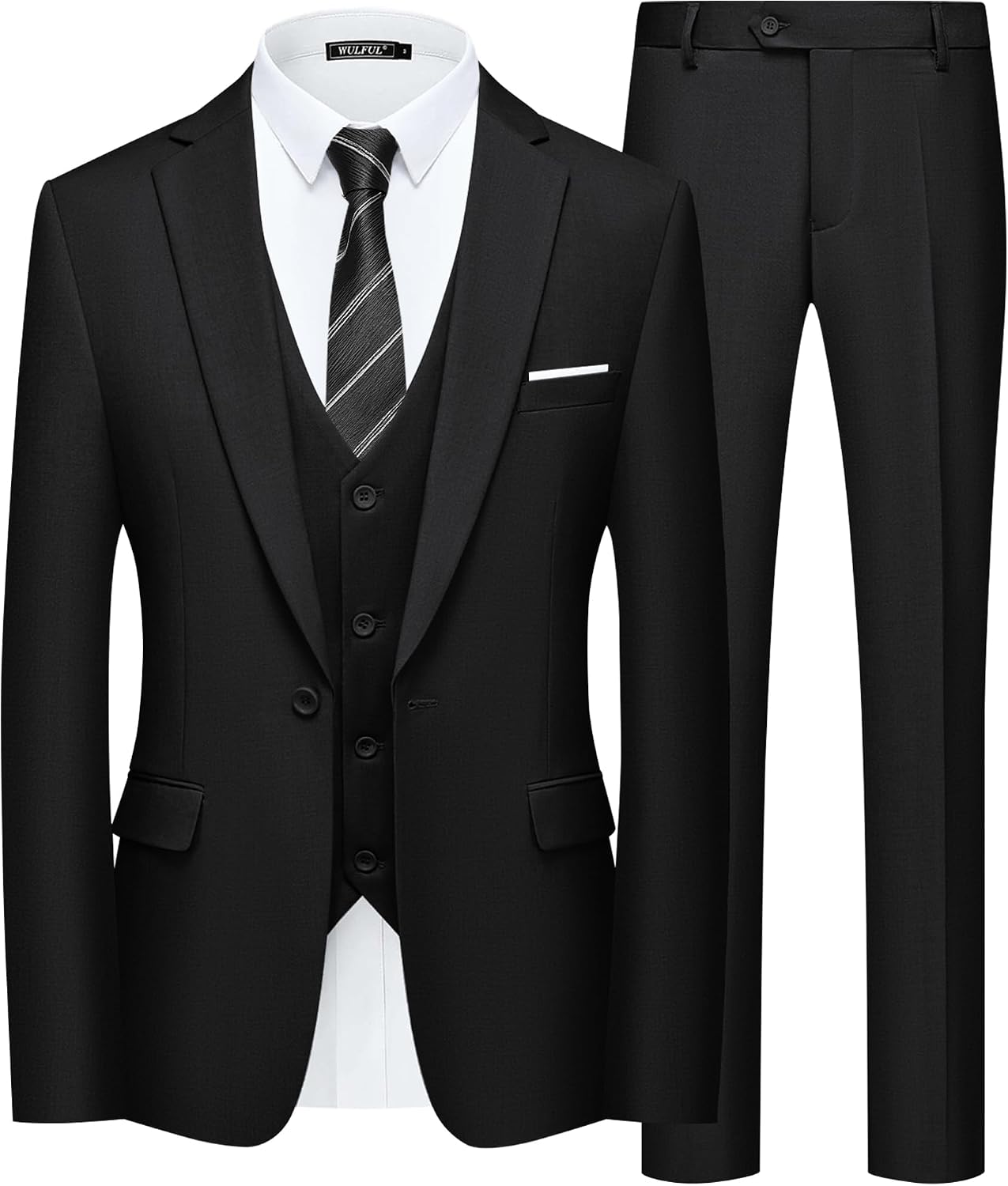 Detalle de WULFUL Slim Fit 3-Piece Suit