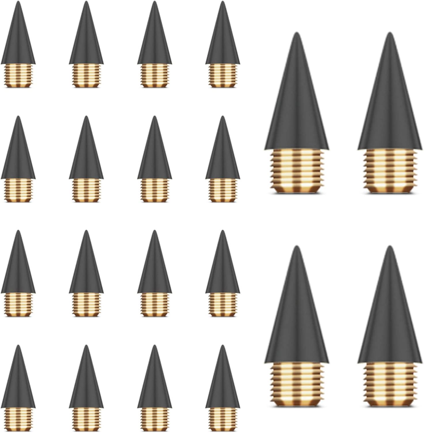 Detalle de AUAUY M1-3315403 reservepunten voor inktloos potlood, 20 stuks, grafiet, 0,5 mm