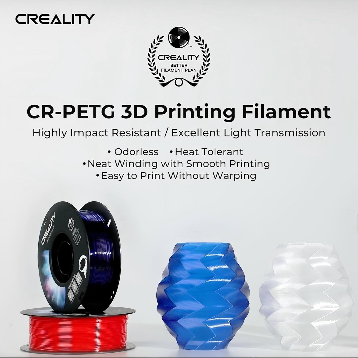Thumbnail 1 de Creality PETG 1.75 mm Blu+Rosa: filamento FDM 2 kg per stampe resistenti e precise