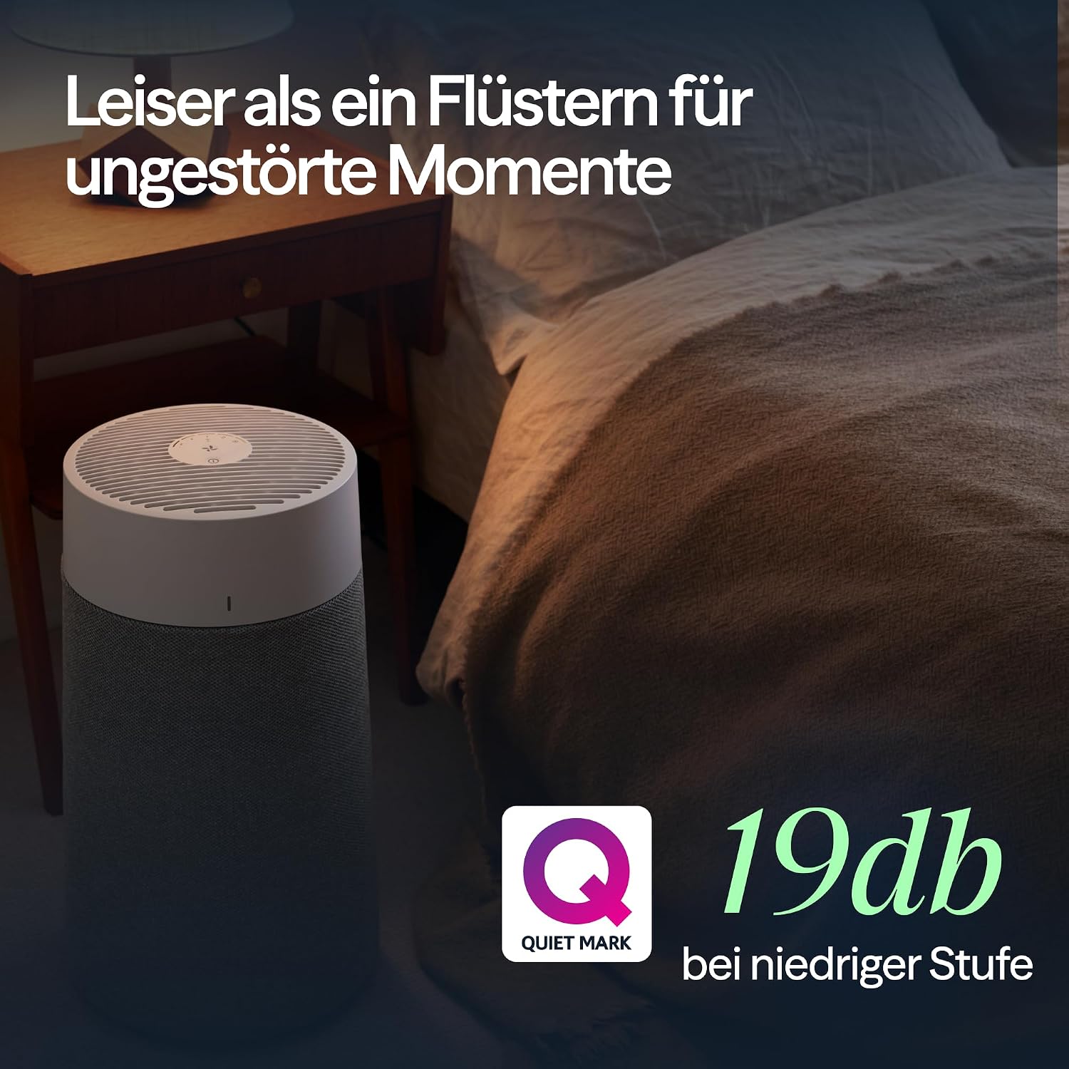 Detalle de BLUEAIR Luftreiniger 511i Max für Räume bis 43 m² – Smart, Leise, HEPASilent