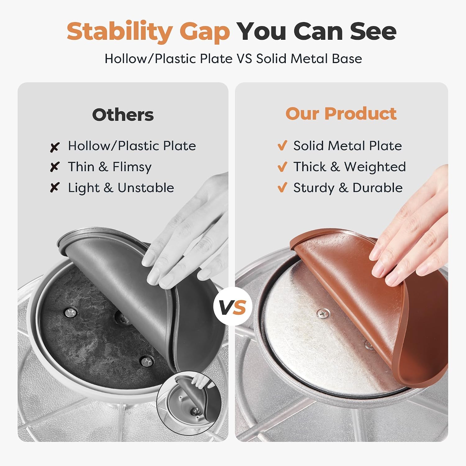 Detalle de Kootek Aluminium Alloy Revolving Cake Stand 12" ๐ฐ