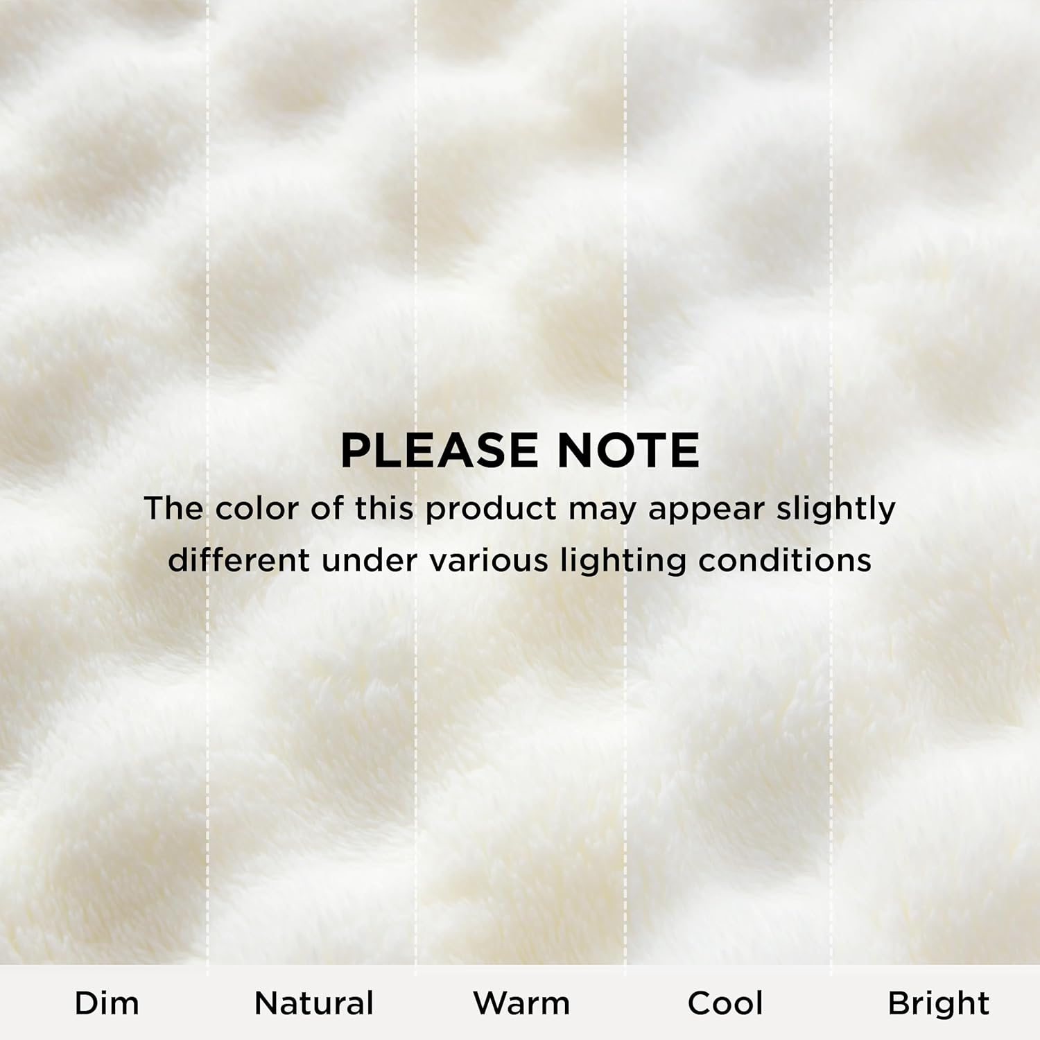 Thumbnail 6 de Bedsure Cosy Bubble Fleece Blanket (CloudBubble) – Soft plush throw, off white, 150x200 cm