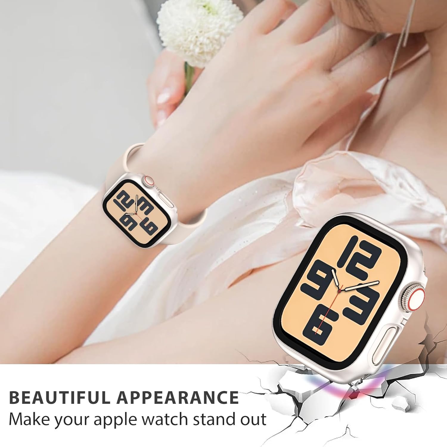 Thumbnail 4 de JDBLHM 6-Pack 41mm Apple Watch Case with Tempered Glass Screen Protector