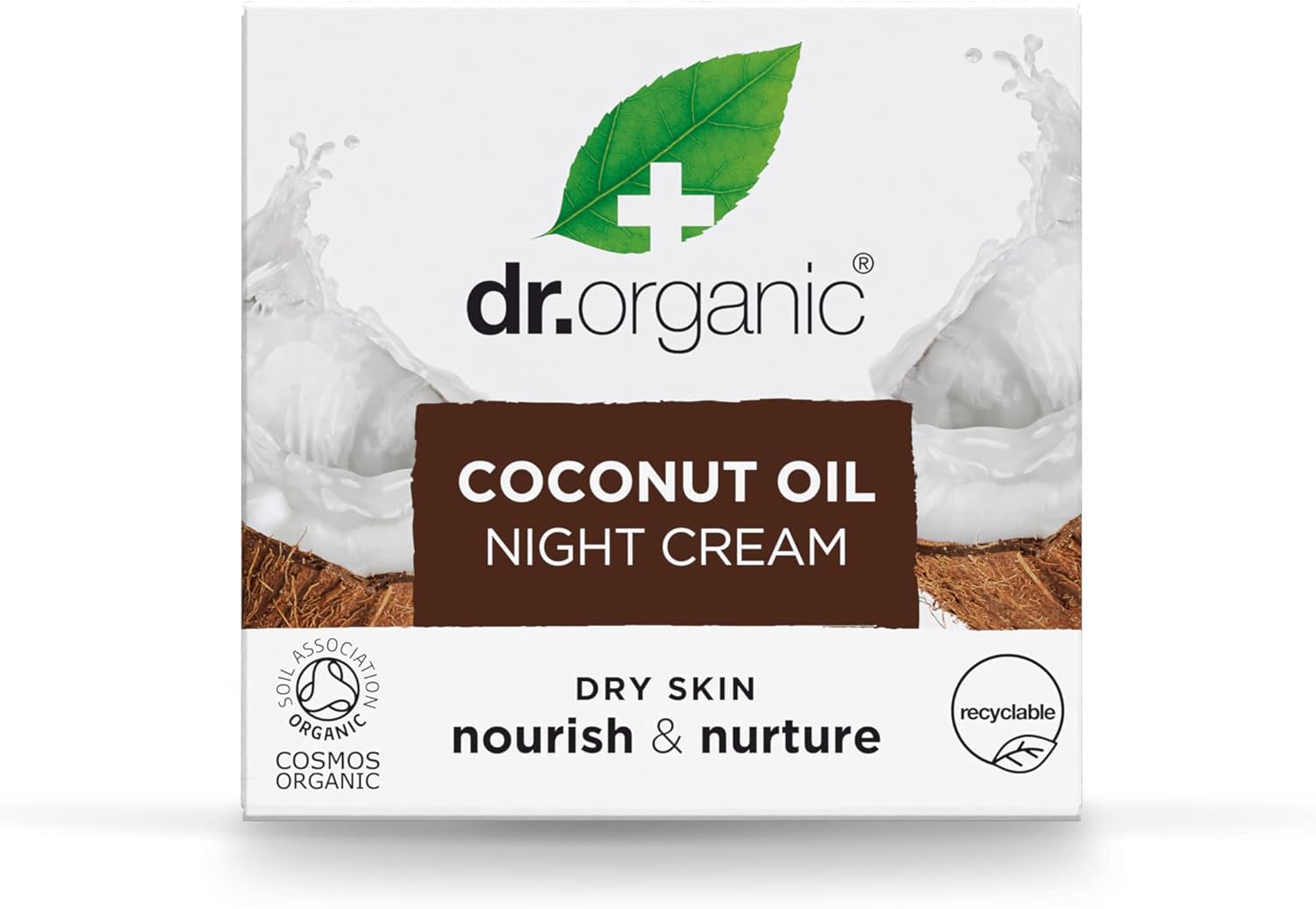 Thumbnail 1 de Dr. Organic Crema Noche Coco Orgánico 50 ml 🌙