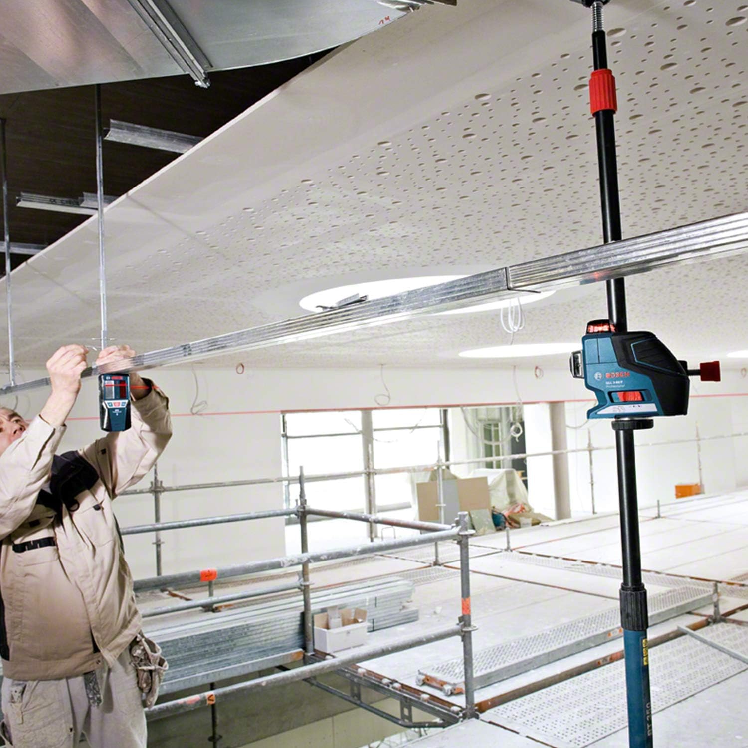 Thumbnail 4 de Bosch Professional Laser Receiver LR 7 (red & green beam) with protective bag