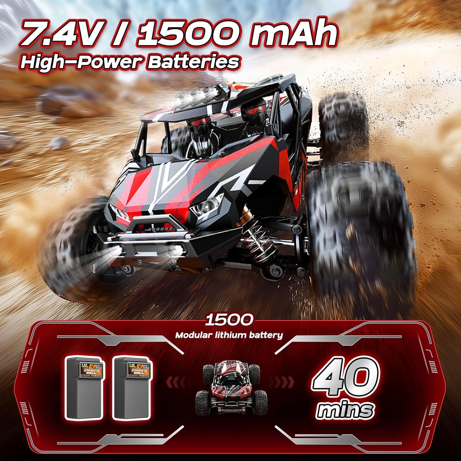 Detalle 2 de Womaqu RC Truck 1:14 70 km/h 3S