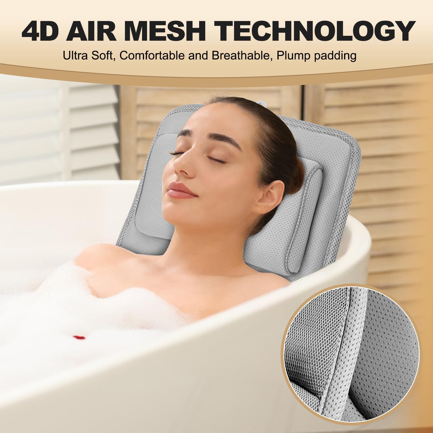 Detalle de Full Body Bath Pillow, 50 x 15 in